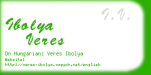 ibolya veres business card